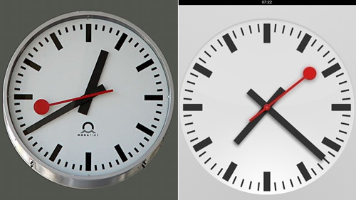 Appleとスイス連邦鉄道、｢iOS 6｣の時計アプリのデザイン問題で協議へ