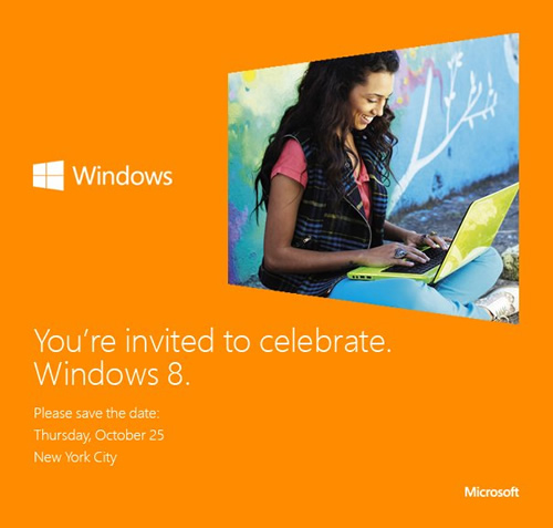 Microsoft、10月25日にニューヨークで｢Windows 8｣のローンチイベントを開催へ