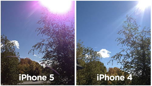 Apple、｢iPhone 5｣のカメラで紫色のフレアが発生する件について｢仕様｣と回答