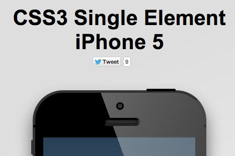 CSS3だけで作成された｢iPhone 5｣