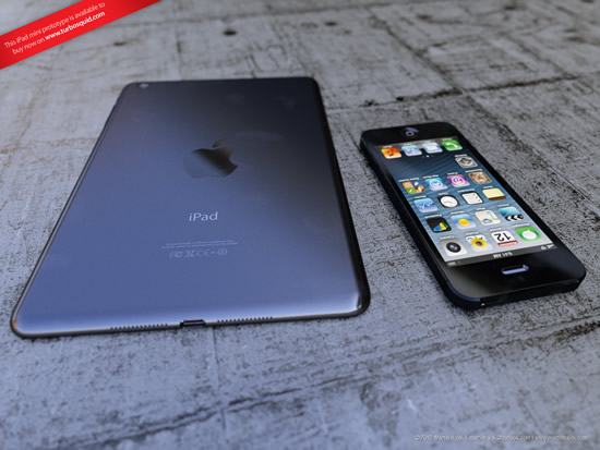 ｢iPad mini｣のレッドモデルやブラックモデルのレンダリング画像