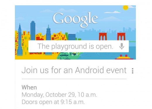 Google、10月29日にAndroid関連のメディア向けイベントを開催へ