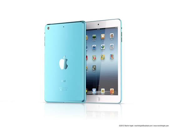 ｢iPad mini｣のブラックモデルやカラーモデルのレンダリング画像