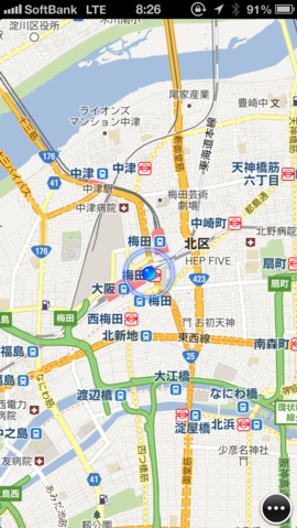 ｢iOS 6｣の純正マップアプリの代わりになるオススメな無料マップアプリ｢Maps＋｣
