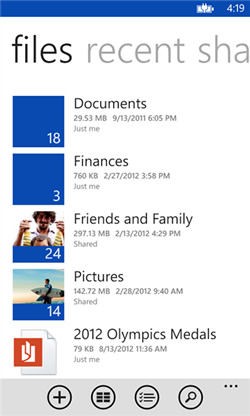 Microsoft、Windows Phone 8をサポートした｢SkyDrive 3.0｣をリリース