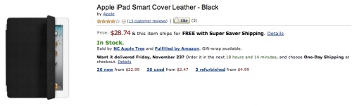 米Amazonで｢iPad Smart Cover｣の偽物が多数販売されている模様