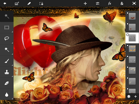 Adobe、｢iPad mini｣にUIを最適化させた｢Adobe Photoshop Touch 1.4｣をリリース