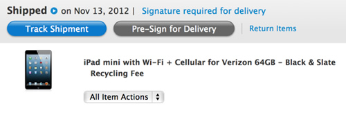 米Apple、予約していたユーザーに対し｢iPad mini Wi-Fi＋Cellular｣を出荷開始