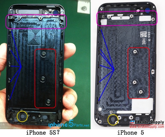 ｢iPhone 5S｣のバックシェルの写真が流出?!