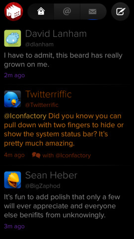 Iconfactory、インターフェイスを刷新した｢Twitterrific 5 for Twitter｣をリリース