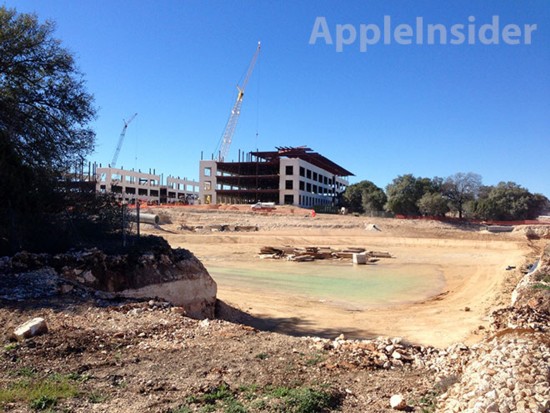 現在拡張工事中のAppleのオースティンキャンパスの写真
