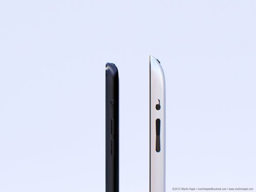 ｢iPad mini｣のデザインを採用した｢次期iPad｣の3Dレンダリング画像