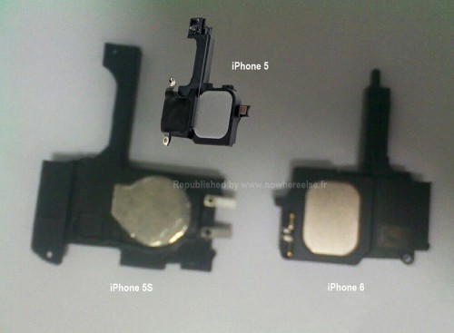 ｢iPhone 5S｣と｢iPhone 6｣のスピーカー・ユニットの写真?!