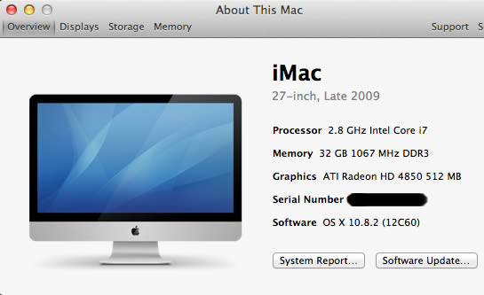 ｢iMac (Late 2009)｣と｢iMac (Mid 2010)｣の一部モデルはRAMを最大32GBまで搭載可能