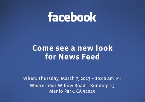 Facebook、3月7日にニュースフィードの新UIを披露するプレス向けイベントを開催へ