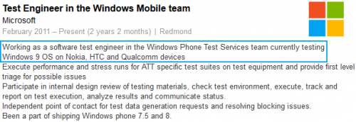Microsoftが｢Windows 9｣や｢Windows Phone 9｣の開発に取り組んでいる事が確認される