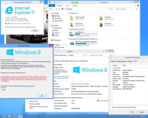 ｢Windows Blue Build 9369｣のスクリーンショットが流出