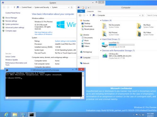 ｢Windows 8.1 Build 9374（Windows 8.1 Pro Preview）｣がウェブに流出