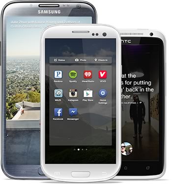 ｢Facebook Home｣が｢Galaxy S4｣と｢HTC One｣でも利用可能に