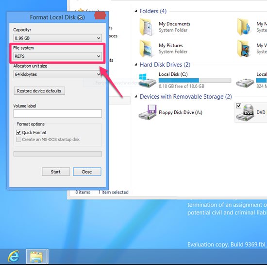 ｢Windows 8.1｣では新しいファイルシステム｢ReFS｣をサポートへ
