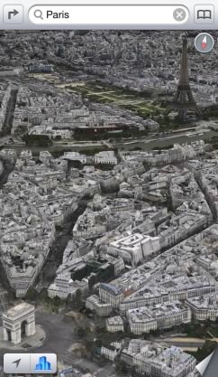 フランスのパリやヴェルサイユなどが｢iOS｣のマップアプリの3D Flyover機能に対応