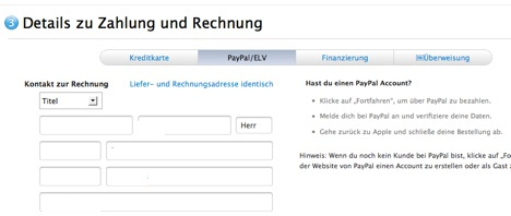 Apple、ドイツのオンラインストアで｢PayPal｣での決済をサポート