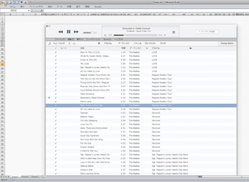 【画像】｢Excel｣で｢iTunes｣を再現