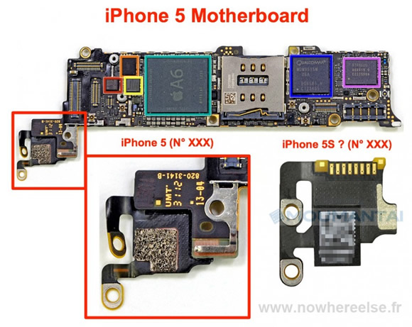 昨日に流出した｢iPhone 5S｣のものとされる部品はアンテナ関連の部品か?!