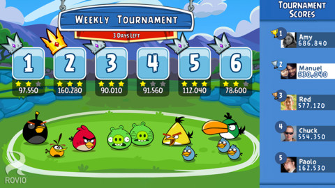 Rovio、iOS向けに｢Angry Birds Friends｣をリリース