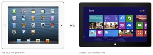 米Microsoft、｢Windows 8｣搭載タブレットと｢iPad｣の比較サイトを公開