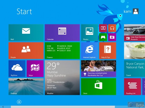 ｢Windows 8.1 Preview｣のスクリーンショット