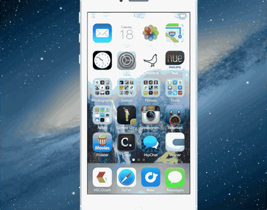 ｢iOS 7｣の｢時計｣アプリは1タップでアナログ表示とデジタル表示の切り替えが可能に