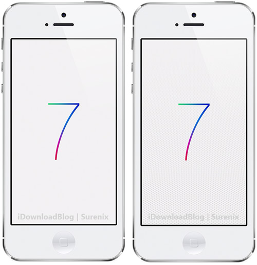 ｢iOS 7｣のロゴデザインの壁紙