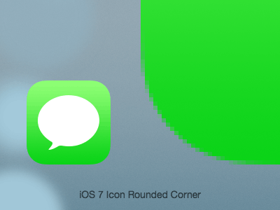｢iOS 7｣ではアイコンの角丸のデザインにも僅かな変更が加えられている