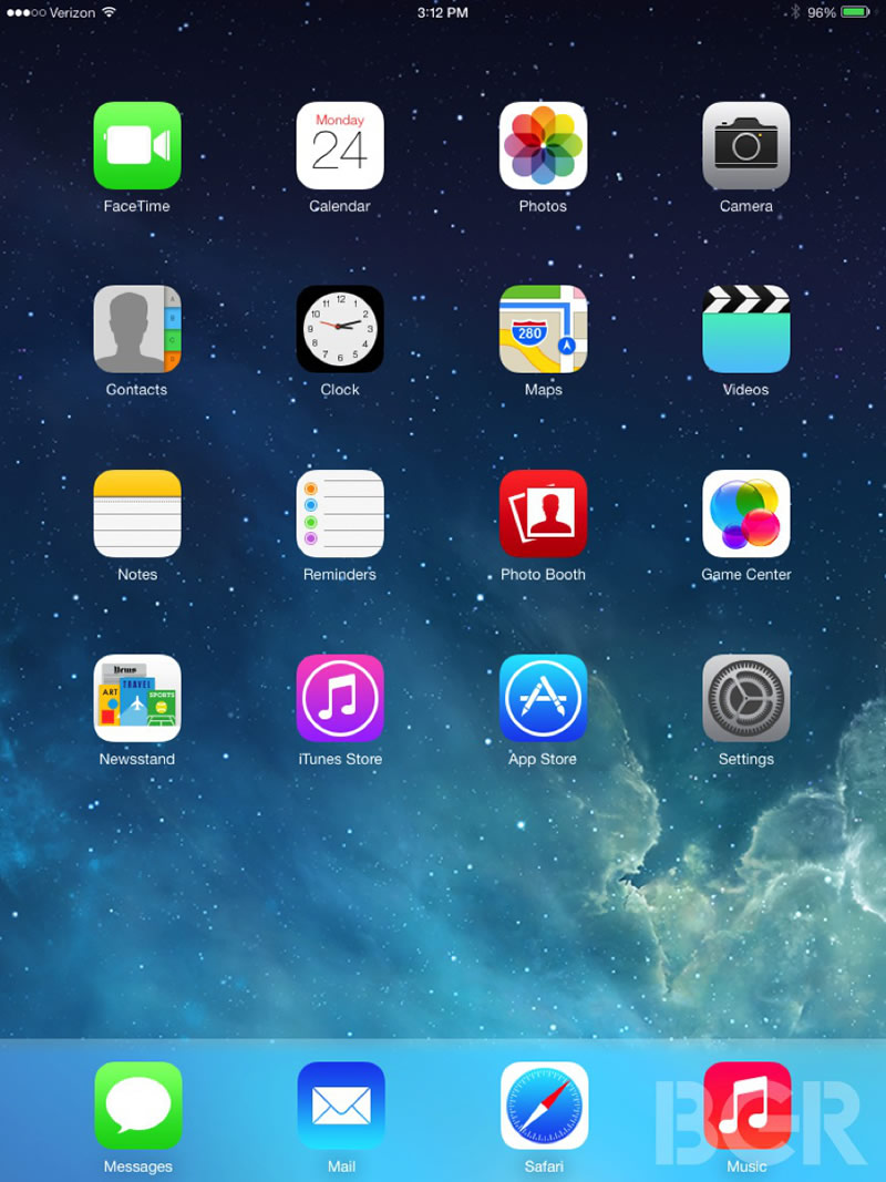 BGR、｢iOS 7 beta 2 for iPad｣のスクリーンショットギャラリーを公開