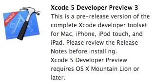 Apple、開発者に対し｢Xcode 5 Developer Preview 3｣をリリース