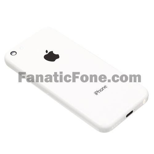 ｢廉価版iPhone｣のホワイトモデルの筐体の写真