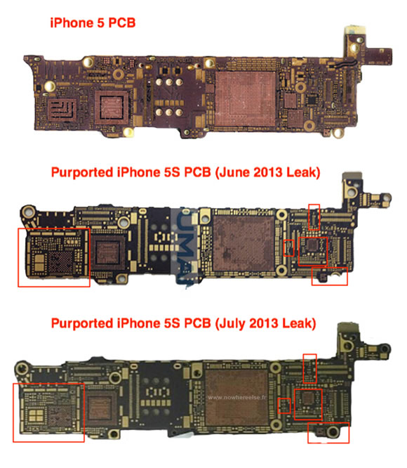 ｢iPhone 5S｣のものとされる基板の新たな写真が流出
