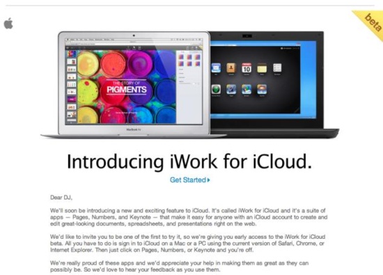 Apple、｢iWork for iCloud beta｣を一般ユーザーにも提供開始