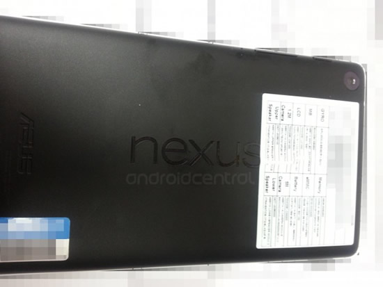 次期Nexus 7の実機写真が流出