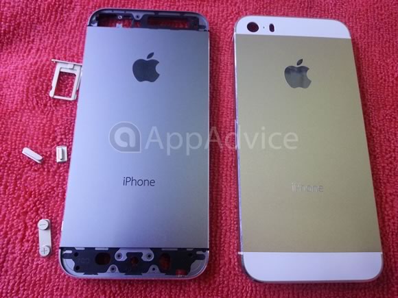 ｢iPhone 5S｣のゴールドモデルとブラック(グレー)モデルの筐体の高解像度写真