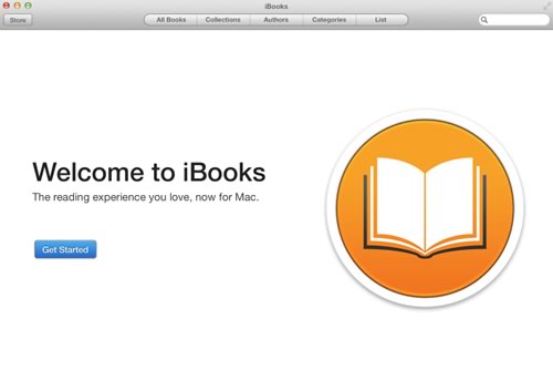 ｢iBooks for Mac｣のスクリーンショット