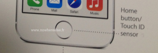 ｢iPhone 5S｣の指紋認証センサーの名称は｢Touch ID センサー｣に?!
