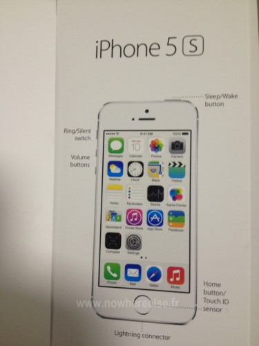 ｢iPhone 5S｣の指紋認証センサーの名称は｢Touch ID センサー｣に?!