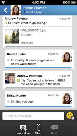 【UPDATE】BlackBerry、インスタントメッセージアプリ｢BlackBerry Messenger (BBM)｣のiOS版をリリース