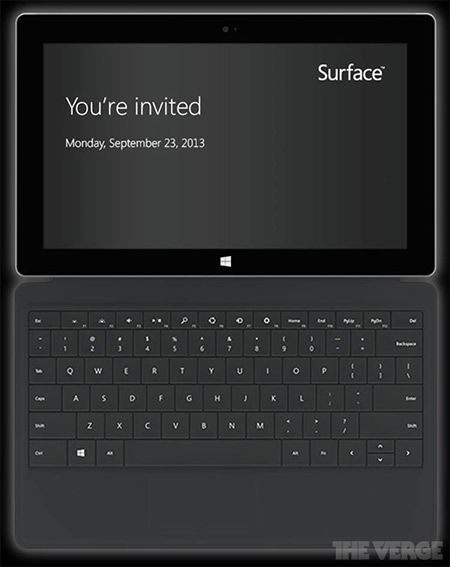 米Microsoft、9月23日に次期Surfaceの発表イベントを開催へ