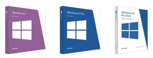 日本マイクロソフト、｢Windows 8.1｣のパッケージ版の製品構成や参考価格などを発表