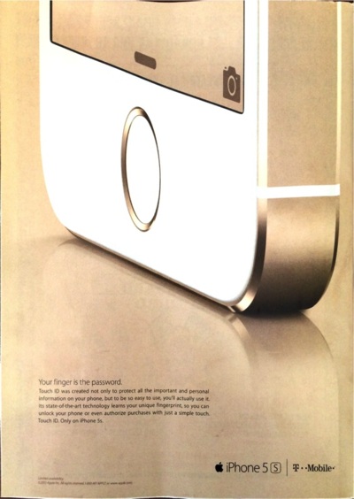 Apple、米国で｢iPhone 5s｣の雑誌広告を掲載開始