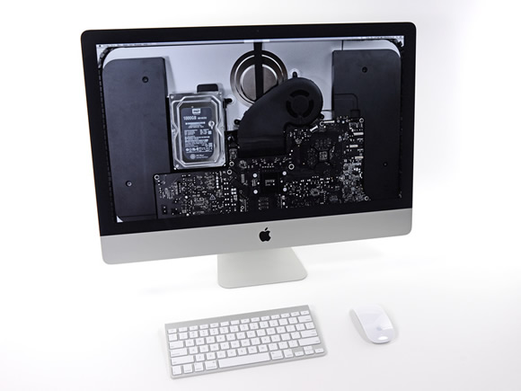 iFixit、｢iMac (Late 2013)｣と｢iPhone 5s/5c｣の中身が透けて見えるような内部写真の壁紙を公開