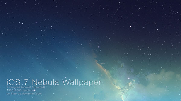 ｢iOS 7｣の星雲の壁紙を｢OS X｣に